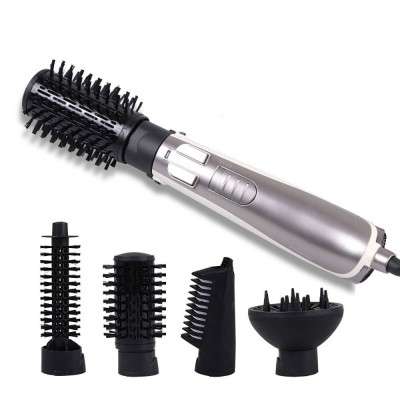 Hot sell professional heating 5 in 1styling brush hair dryer straightener blow drying brush