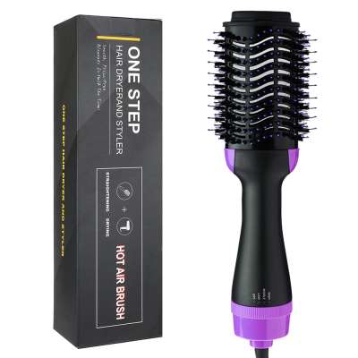 Hot Air blow hair straightener comb dryer brush Multi functional Ions hot and cold wind Air one step hair dryer and volumizer